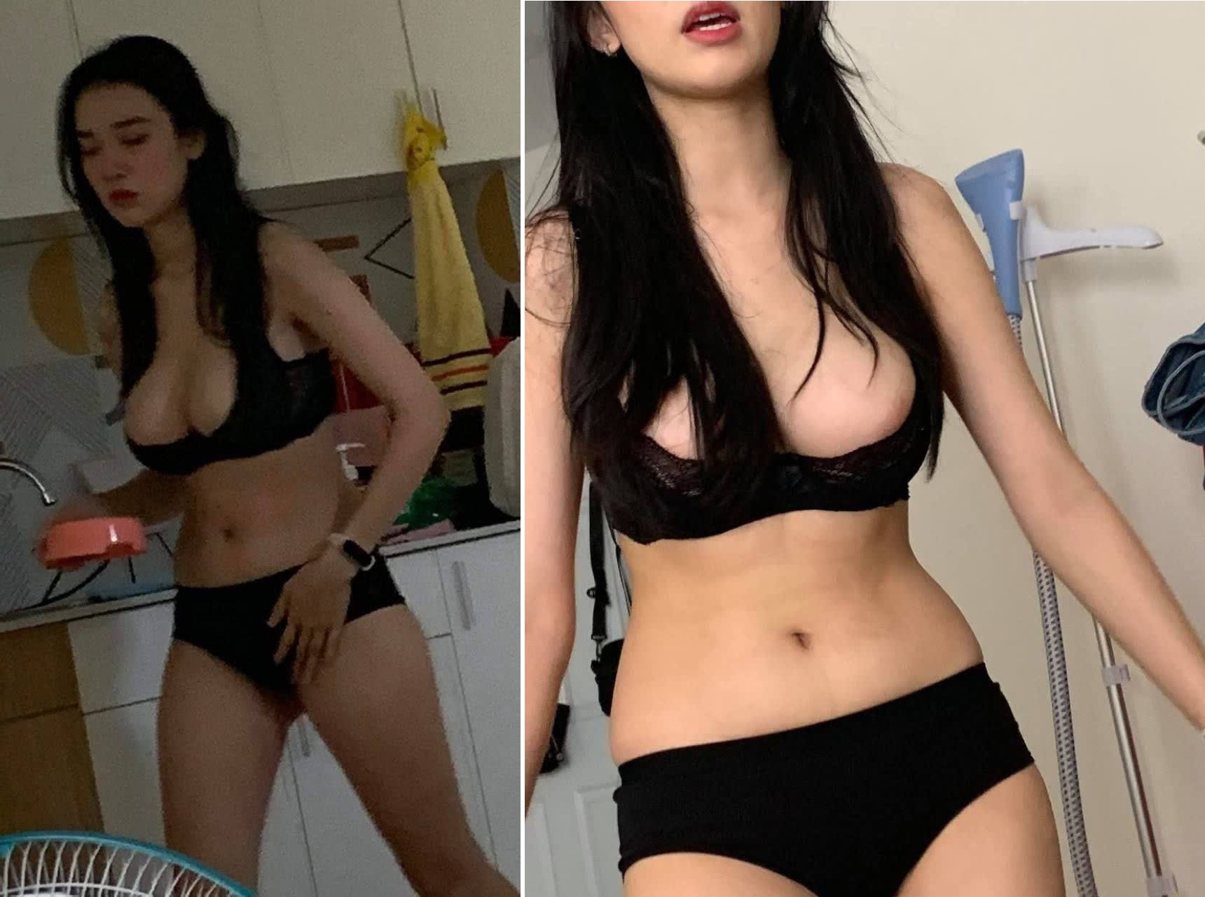 Gái xinh vú to bị bạn trai tung clip 18&#43;